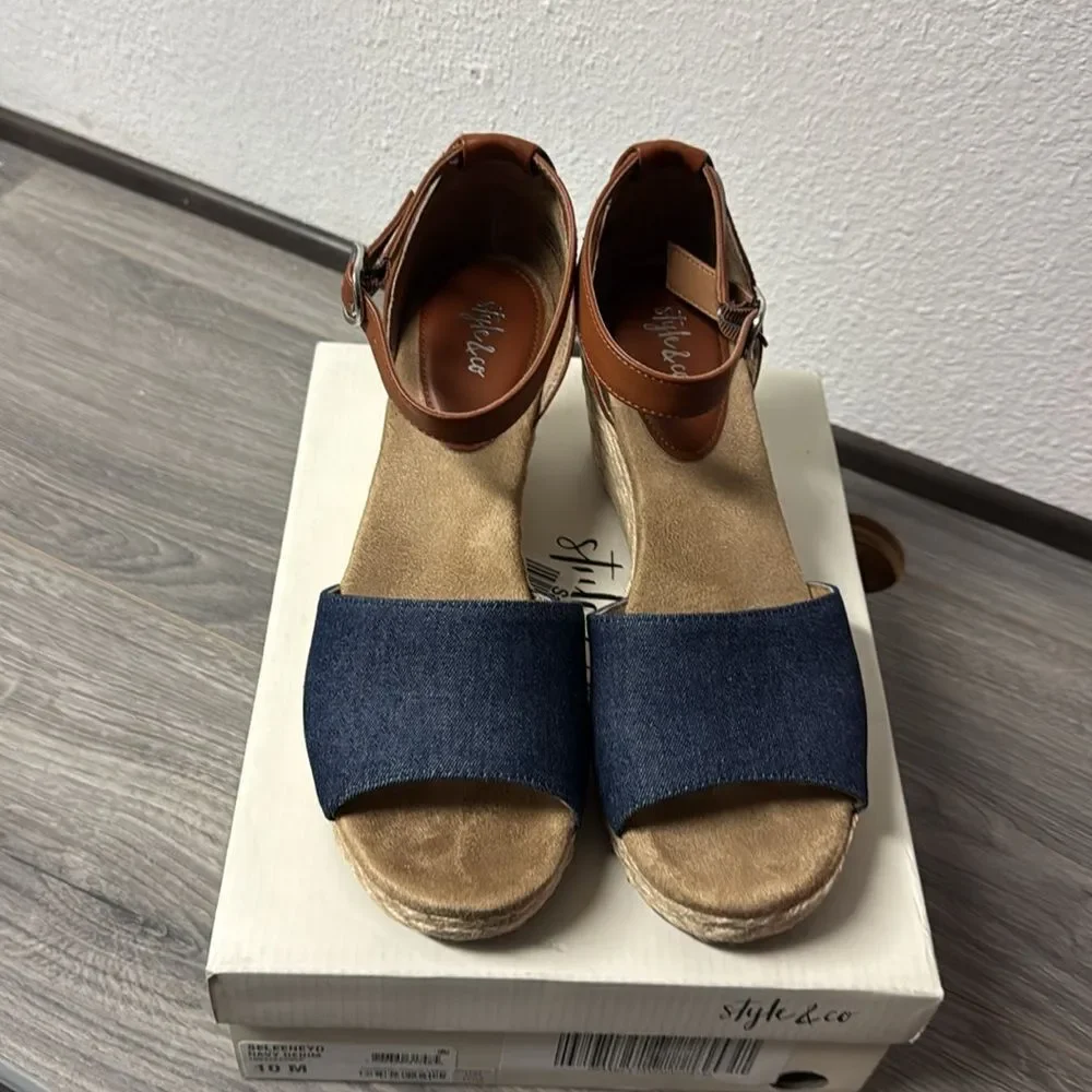 Style & Co Women's Seleeney Wedge Sandals